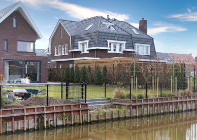 Dubbelstaafmathekwerk zwart 1 meter | Consepto Hekwerk