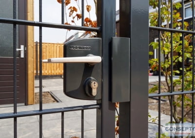 Dubbelstaafmathekwerk cilinderslot | Consepto Hekwerk