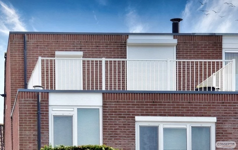 Consepto Hekwerk-Balkonhekwerk Dakterras 1 meter hoog Wit