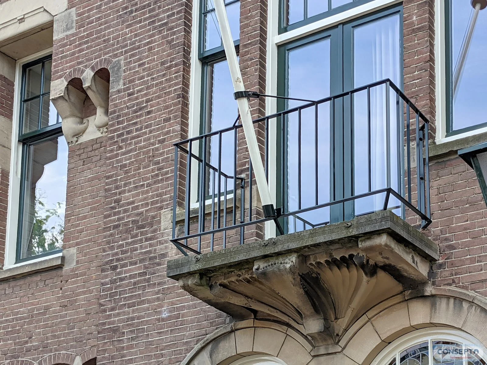Consepto Hekwerk-Replica balkonhekwerk architectuur 1910 art deco nouveaux Den Haag