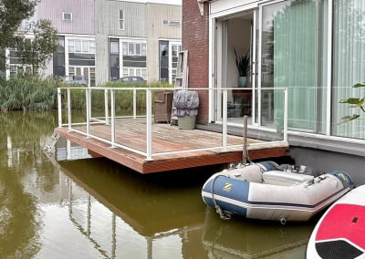 Glazen balustrade glazen windscherm glas vlonder | Consepto Hekwerk