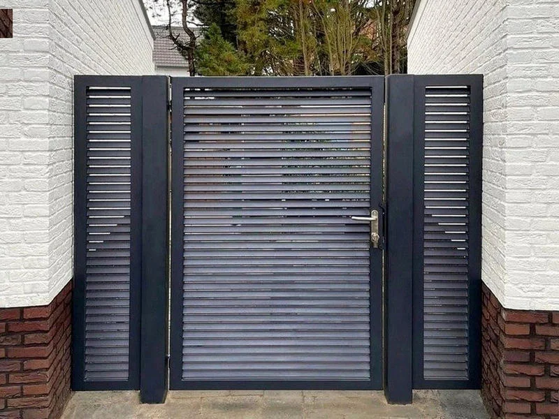 Paginafoto Anderen bekeken ook Overzicht Looppoorten tuinpoort privacy lamellen schuin - 800x600 | Consepto Hekwerk