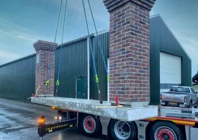 Prefab poort gemetselde kolommen penanten BLOG 2 | Consepto Hekwerk