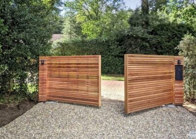 Houten Poorten Red Cedar Ceasar binnenzijde | Consepto Hekwerk