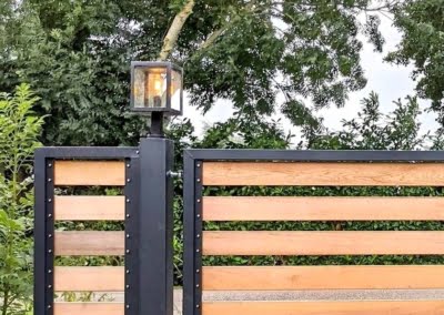 Poortverlichting Nostalux KG De Vecht Beaver Creek | Consepto Hekwerk