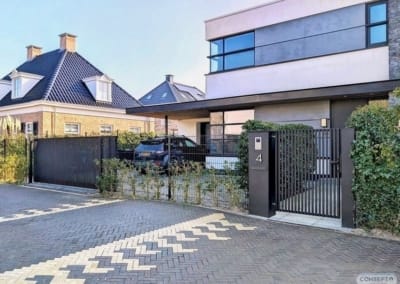 Elektrische Poorten San Miguel Schuifpoort Den Haag Vroondaal 17 Prefab poort |